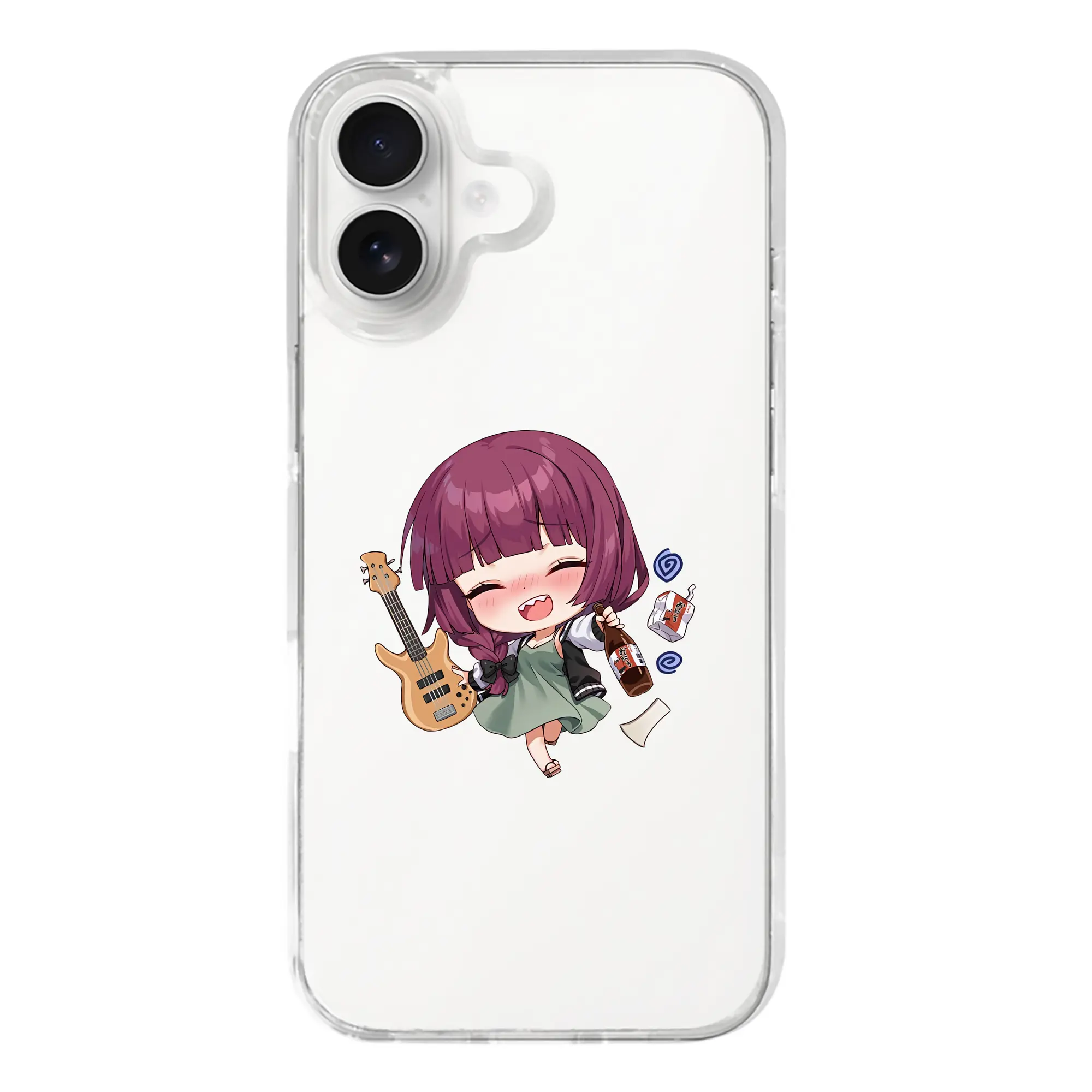 ぼっちざろっく！ グッズ,廣井きくり - iPhone 17シリーズ 透明スマホケース – 薄型・耐衝撃・精密フィット保護カバー